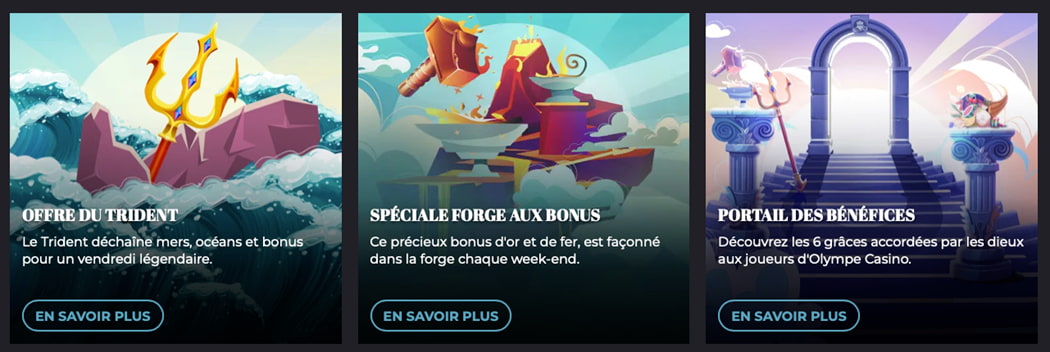 bonus Olympe Casino
